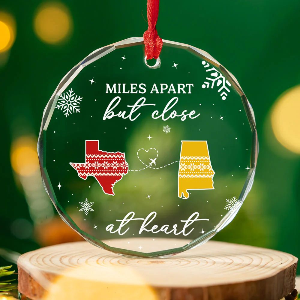 Home Is Where - Personalized Custom Glass Ornament - Image 4