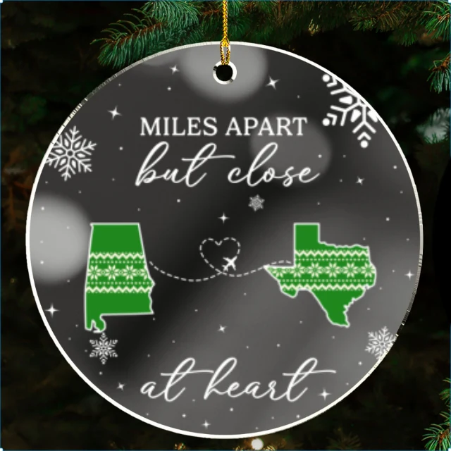 Home Is Where - Personalized Custom Mirrored Acrylic Ornament - Image 6