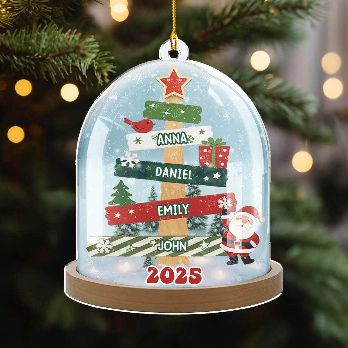Home Is Where We Are Together - Personalized Custom Acrylic Ornament - Image 4