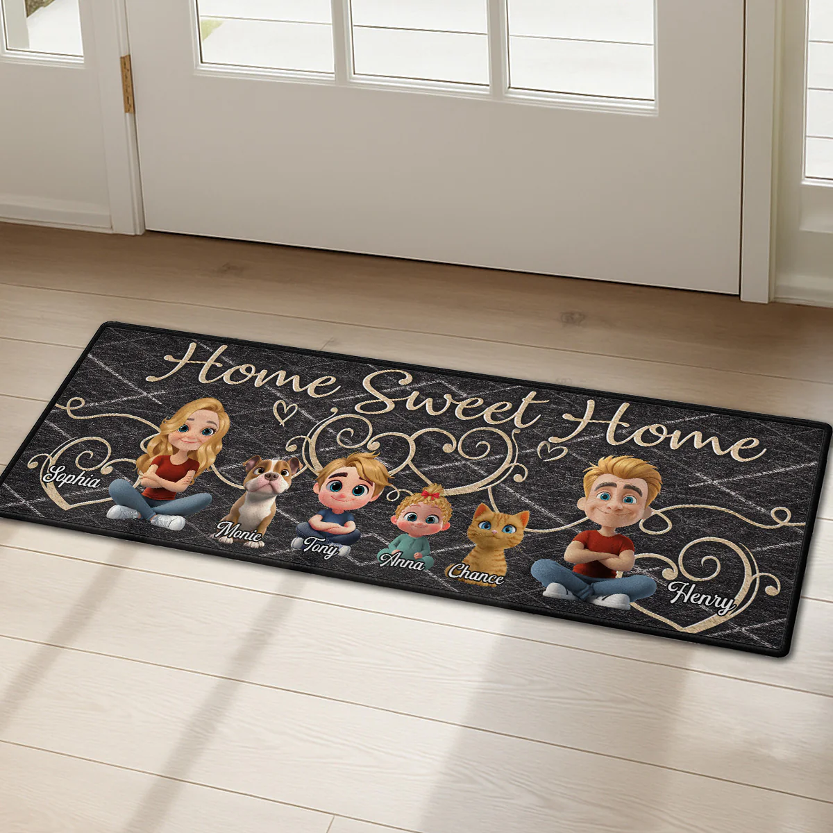Home Sweet Home - Personalized Custom Runner Rug
