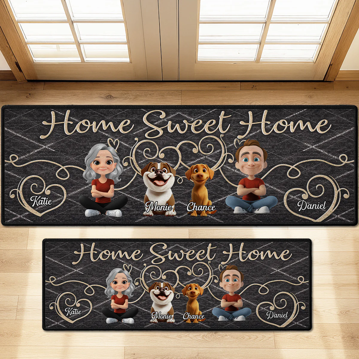Home Sweet Home - Personalized Custom Runner Rug - Image 5