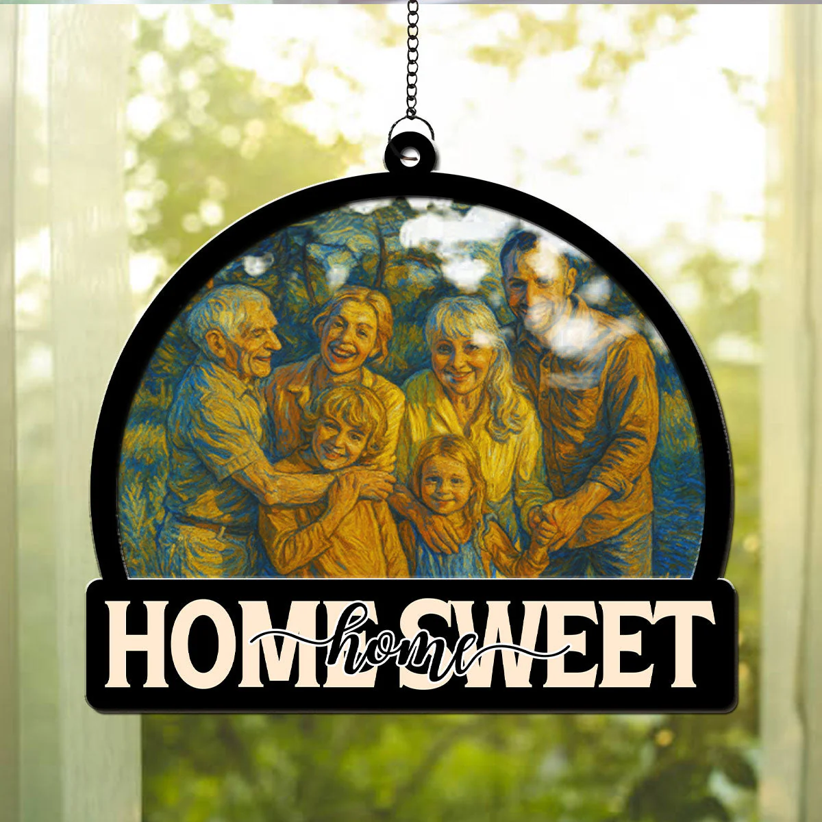 Home Sweet Home - Personalized Custom Suncatcher - Image 3