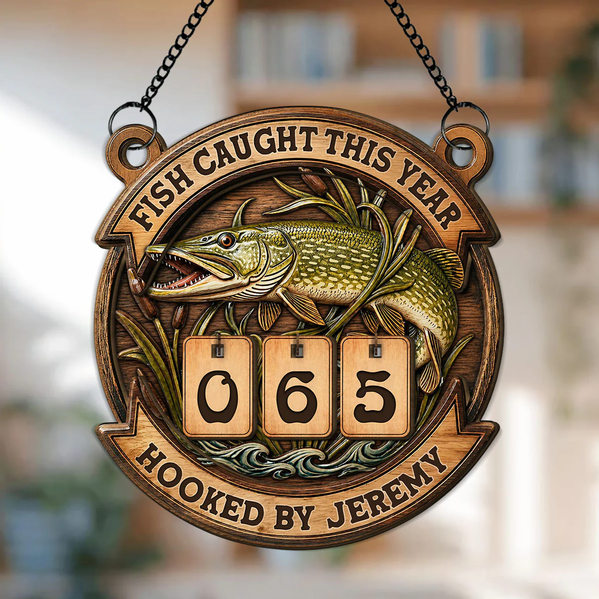 Hooked By Him - Personalized Custom Book Tracker Sign