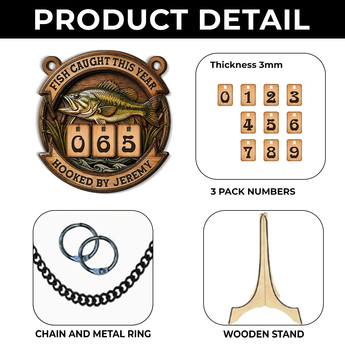 Hooked By Him - Personalized Custom Book Tracker Sign - Image 5