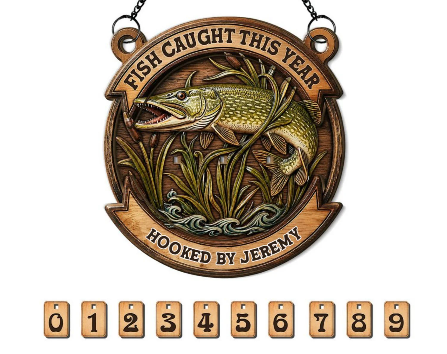 Hooked By Him - Personalized Custom Book Tracker Sign - Image 7