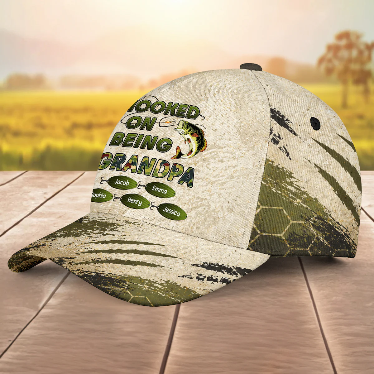 Hooked On - Personalized Custom Classic Cap - Image 4