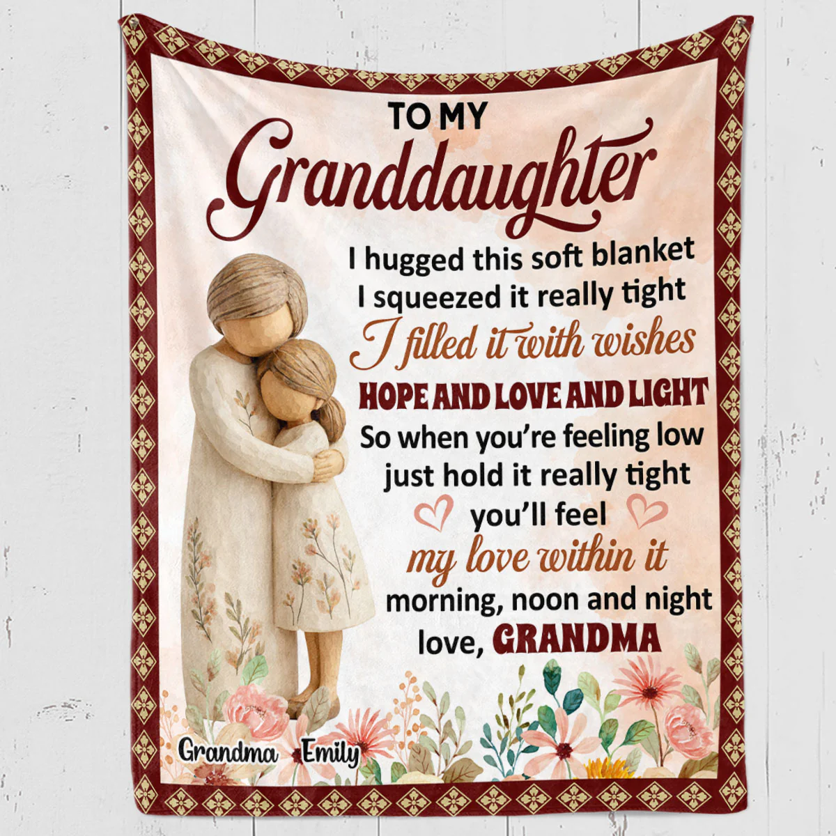 Hope And Love And Light - Personalized Custom Fleece Blanket - Image 5