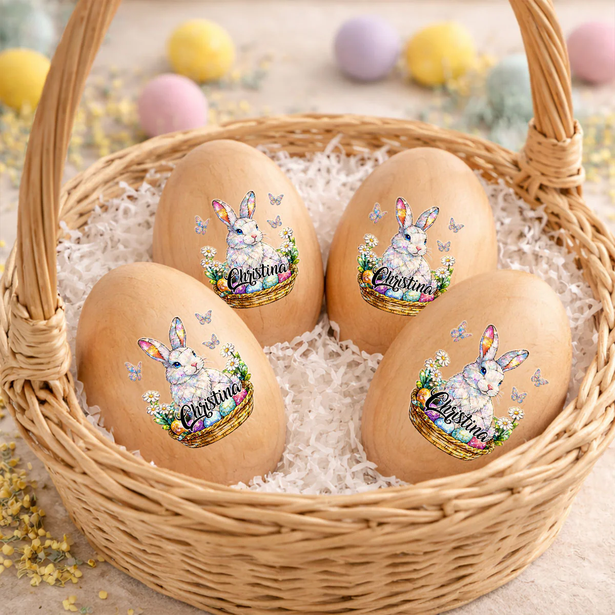 Hoppy Easter - Personalized Custom Wooden Egg Shaker - Image 4
