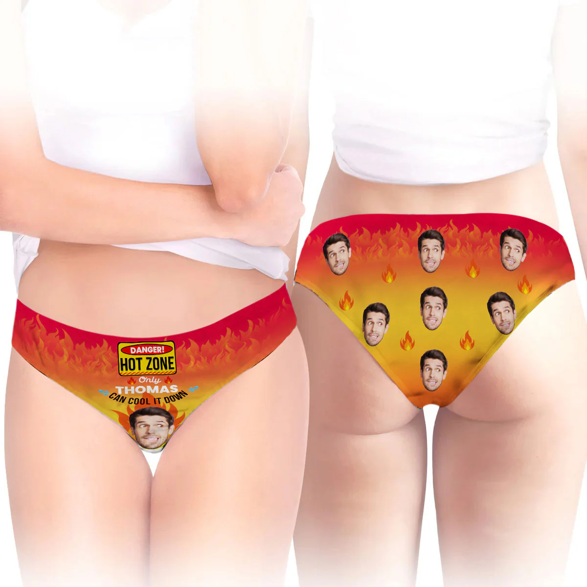 Hot Zone - Personalized Women Briefs - Image 3