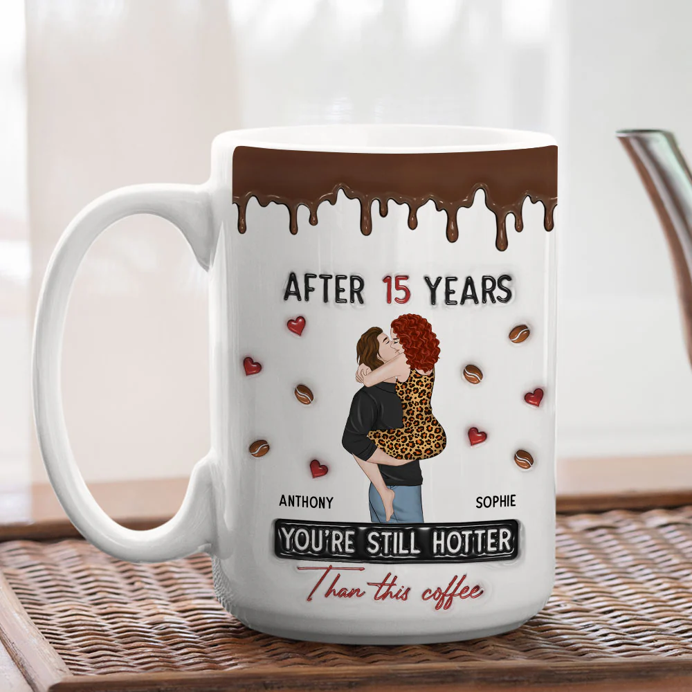 Hotter Than Coffee - Personalized Custom 3D Inflated Effect Mug - Image 6
