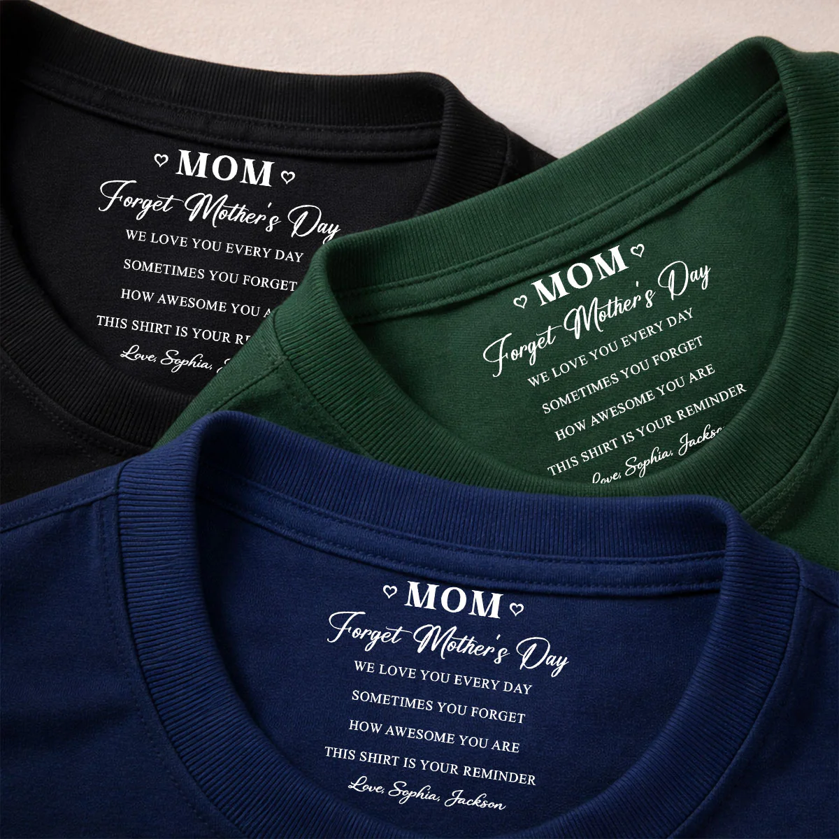 How Awesome You Are - Personalized Custom Inside Neck Print T-Shirt - Image 4