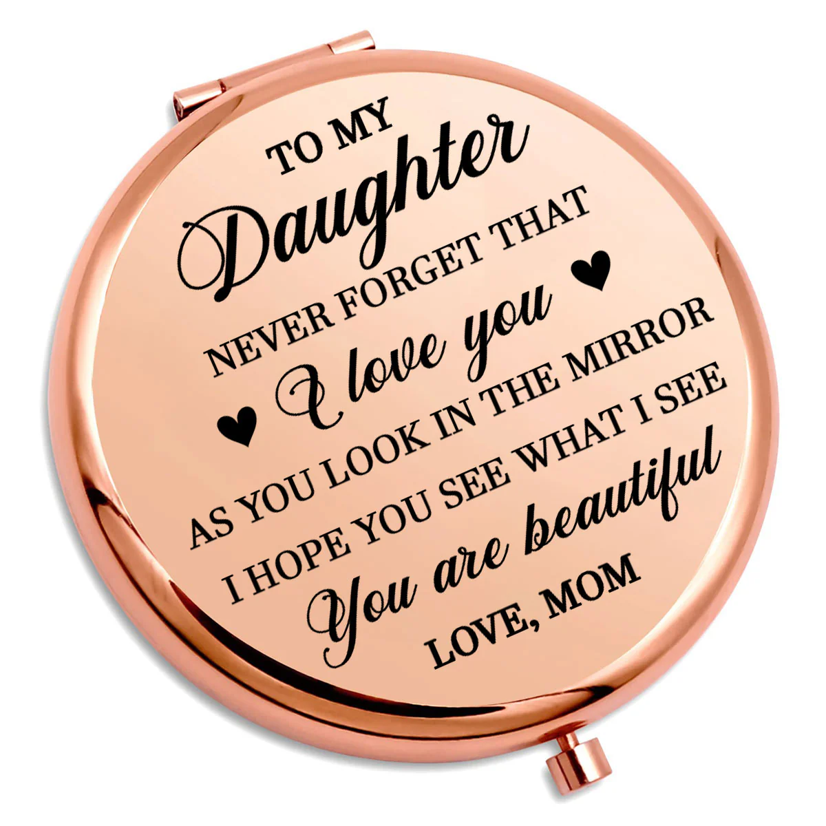 How Beautiful You Are - Personalized Custom 3D Effect Compact Mirror - Image 3