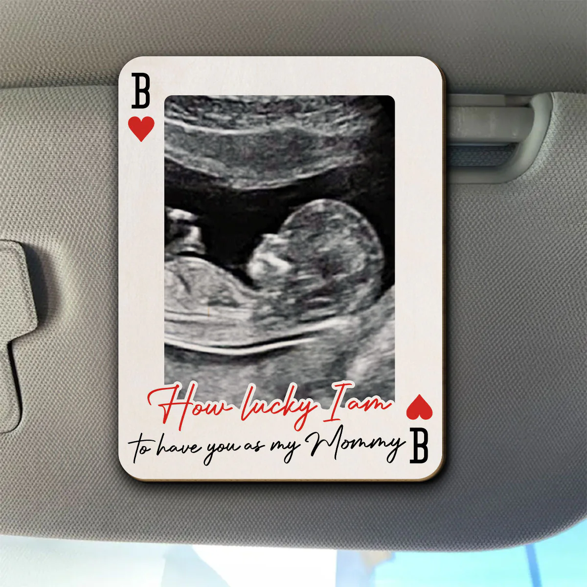 How Lucky I Am - Personalized Custom Car Visor Clip - Image 4