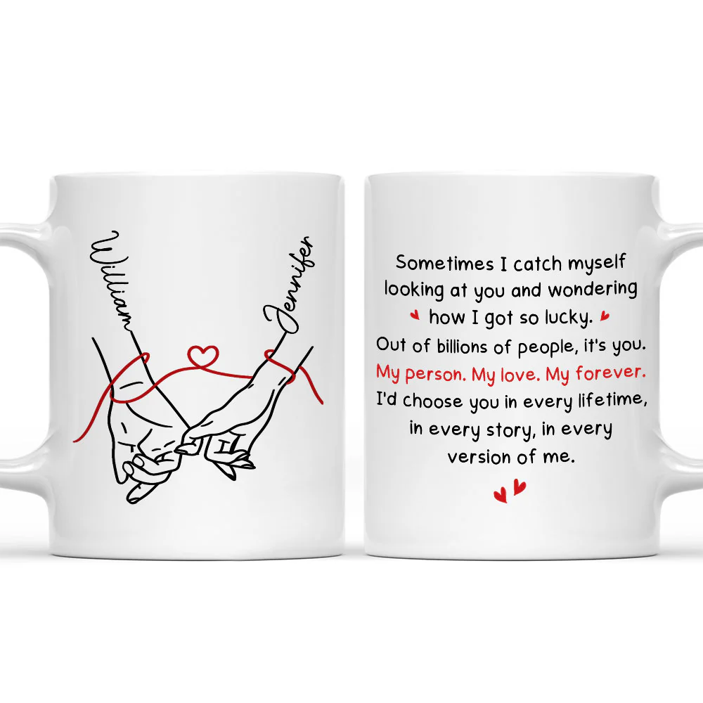 How Lucky I Am - Personalized Custom Coffee Mug