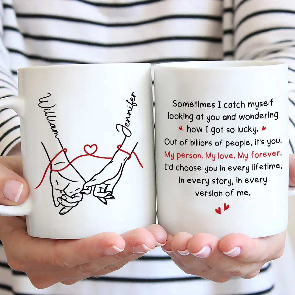 How Lucky I Am - Personalized Custom Coffee Mug - Image 2