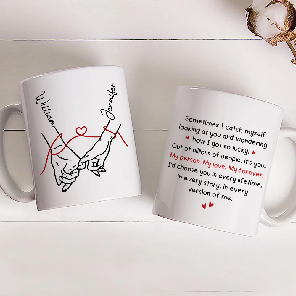 How Lucky I Am - Personalized Custom Coffee Mug - Image 4