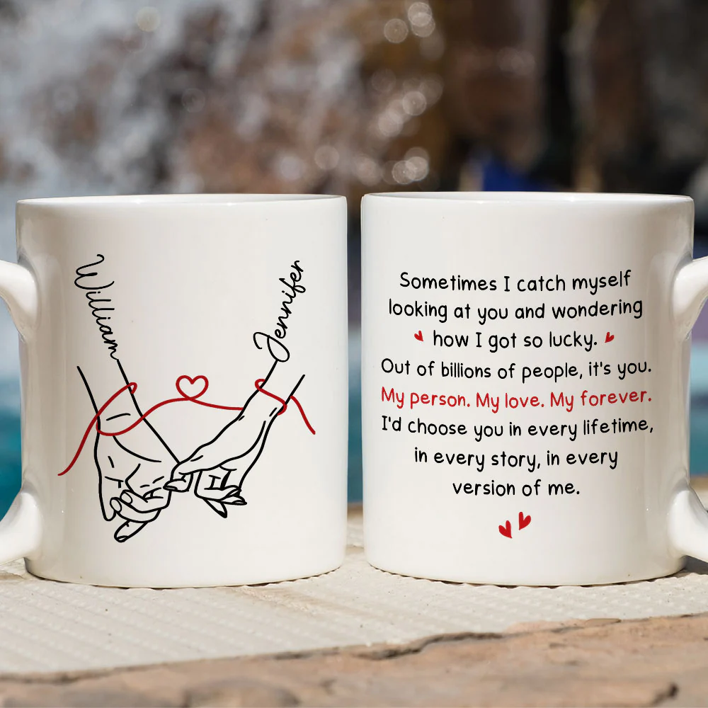 How Lucky I Am - Personalized Custom Coffee Mug - Image 5