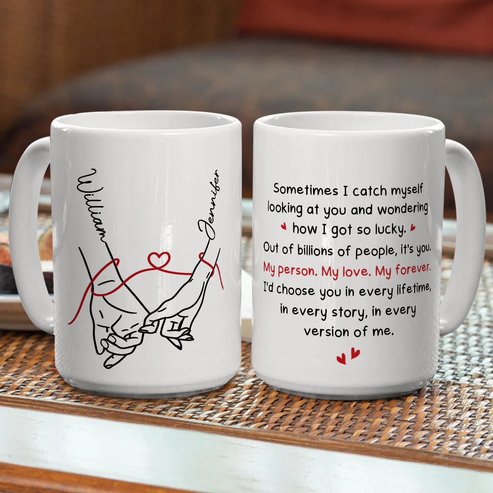 How Lucky I Am - Personalized Custom Coffee Mug - Image 7