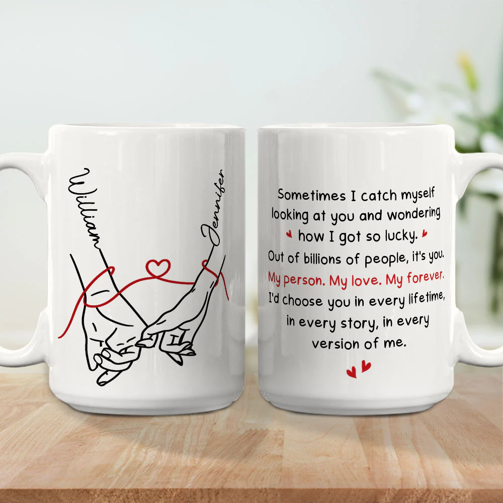 How Lucky I Am - Personalized Custom Coffee Mug - Image 8