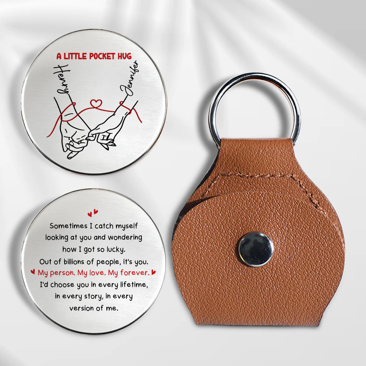 How Lucky I Am 2 - Personalized Custom Pocket Hug