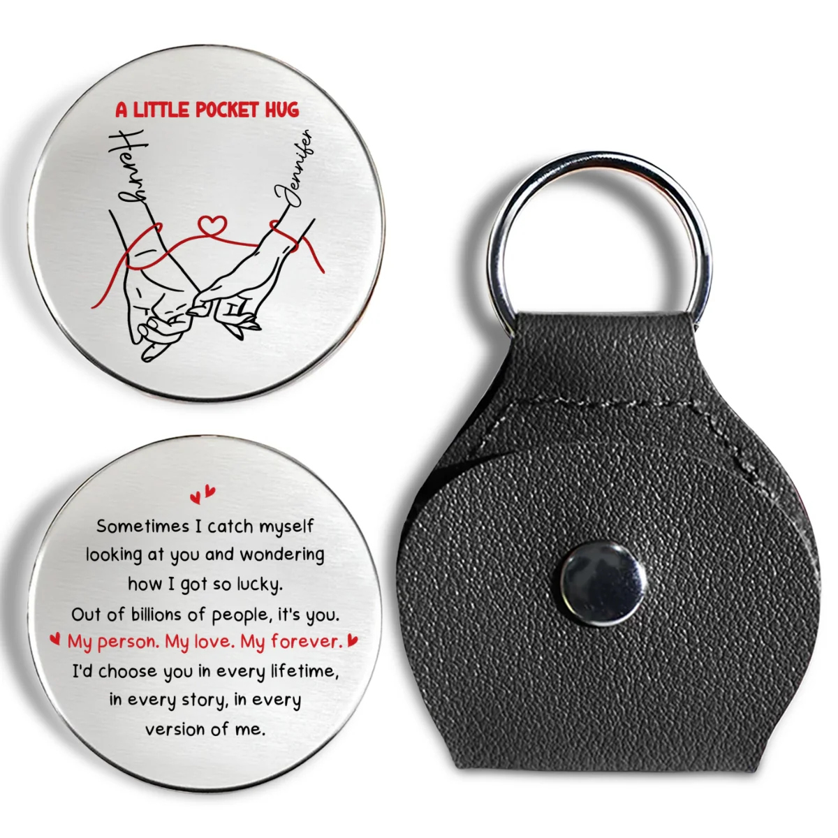 How Lucky I Am 2 - Personalized Custom Pocket Hug - Image 8