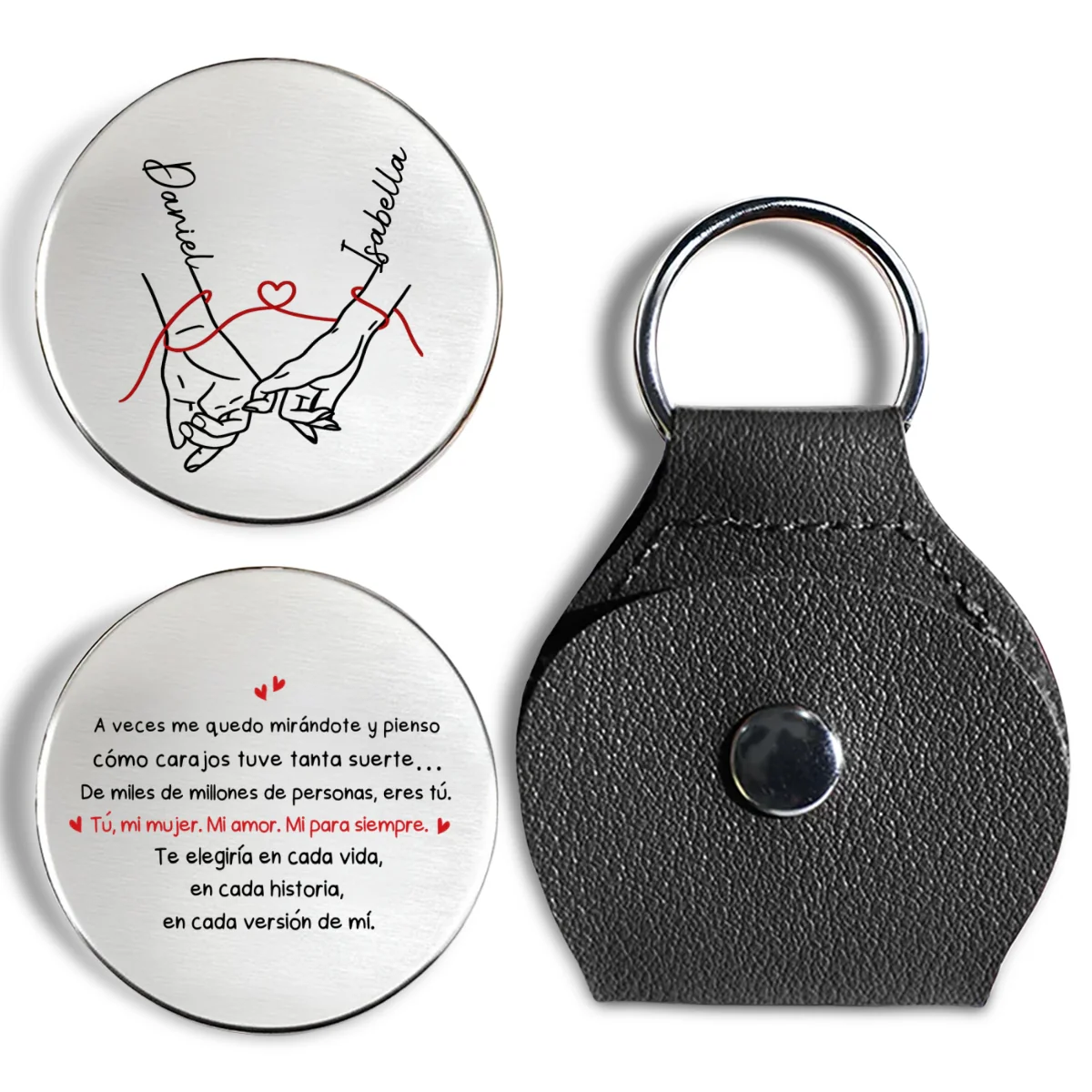 How Lucky I Am Spanish Version - Personalized Custom Pocket Hug - Image 6