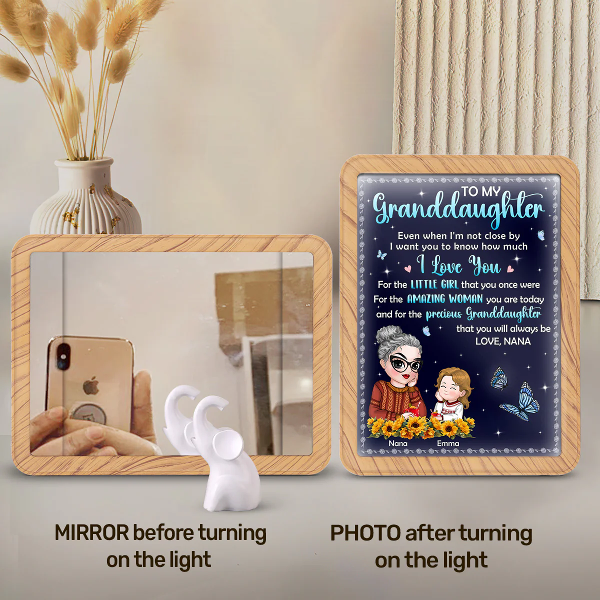 How Much I Love You - Personalized Custom Magic Mirror - Image 4