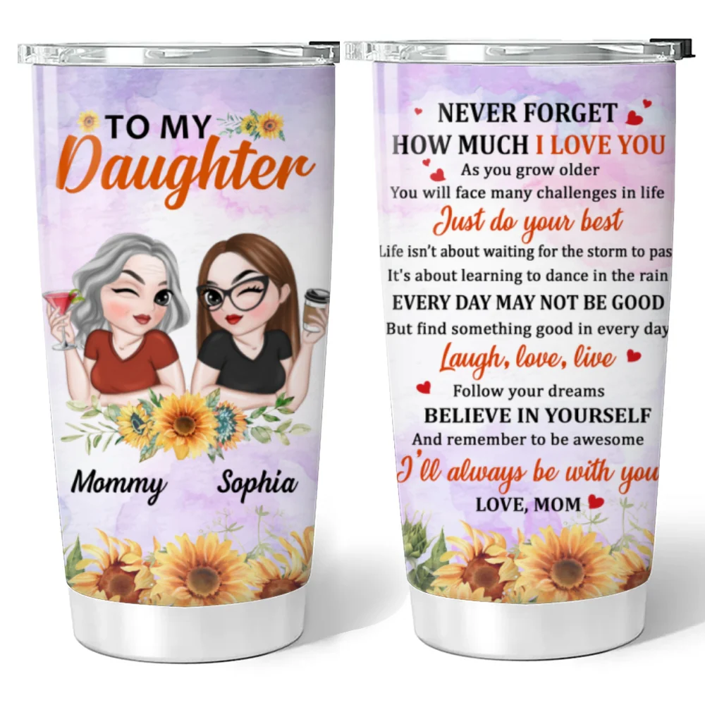 How Much I Love You - Personalized Custom Tumbler - Image 6