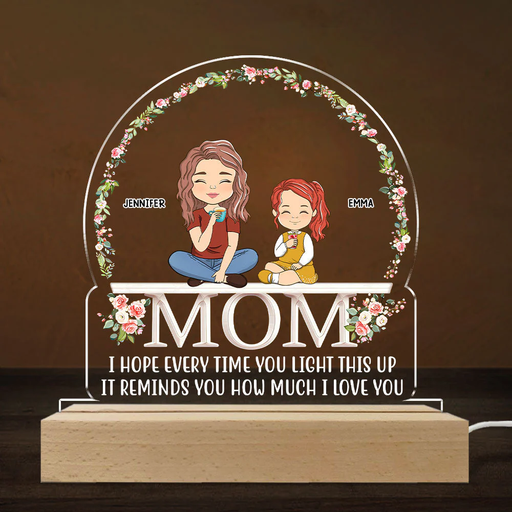 How Much We Love You - Personalized Custom LED Light - Image 2