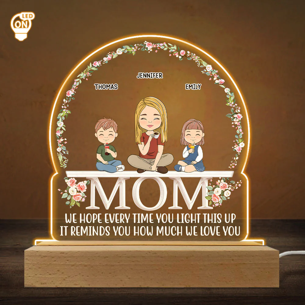 How Much We Love You - Personalized Custom LED Light - Image 4