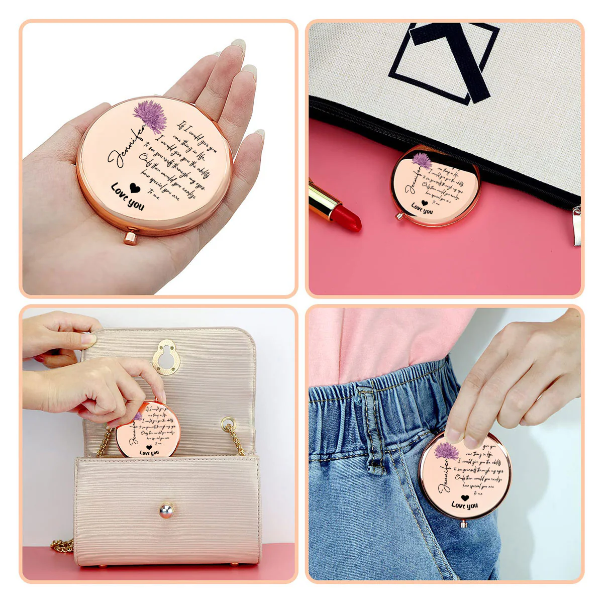 How Special You Are - Personalized Custom Compact Mirror - Image 3