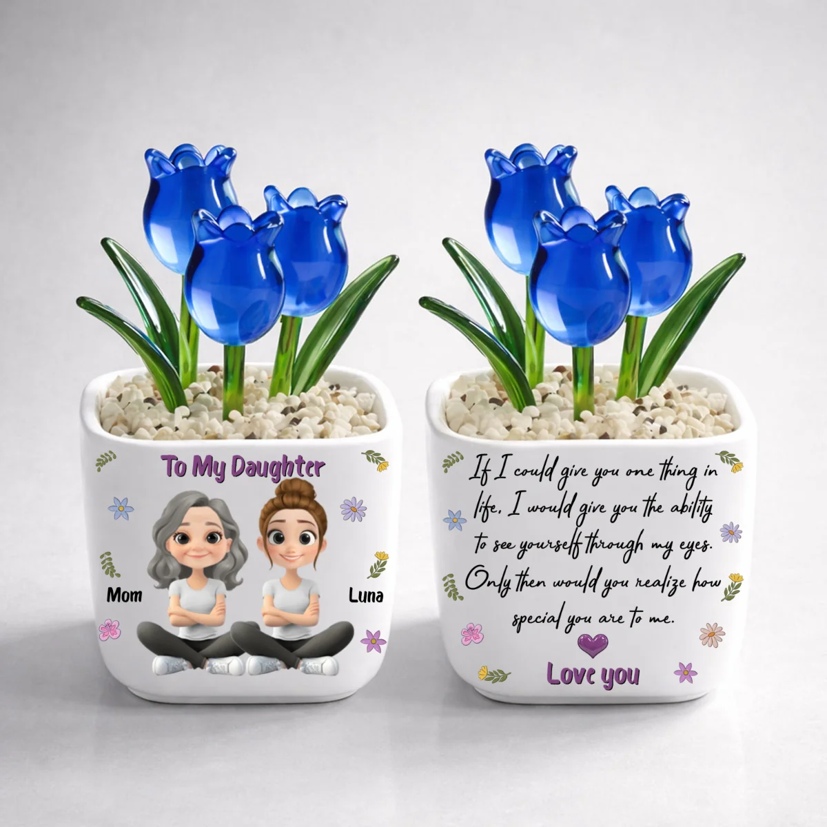 How Special You Are - Personalized Custom Glass Everlasting Tulips - Image 9