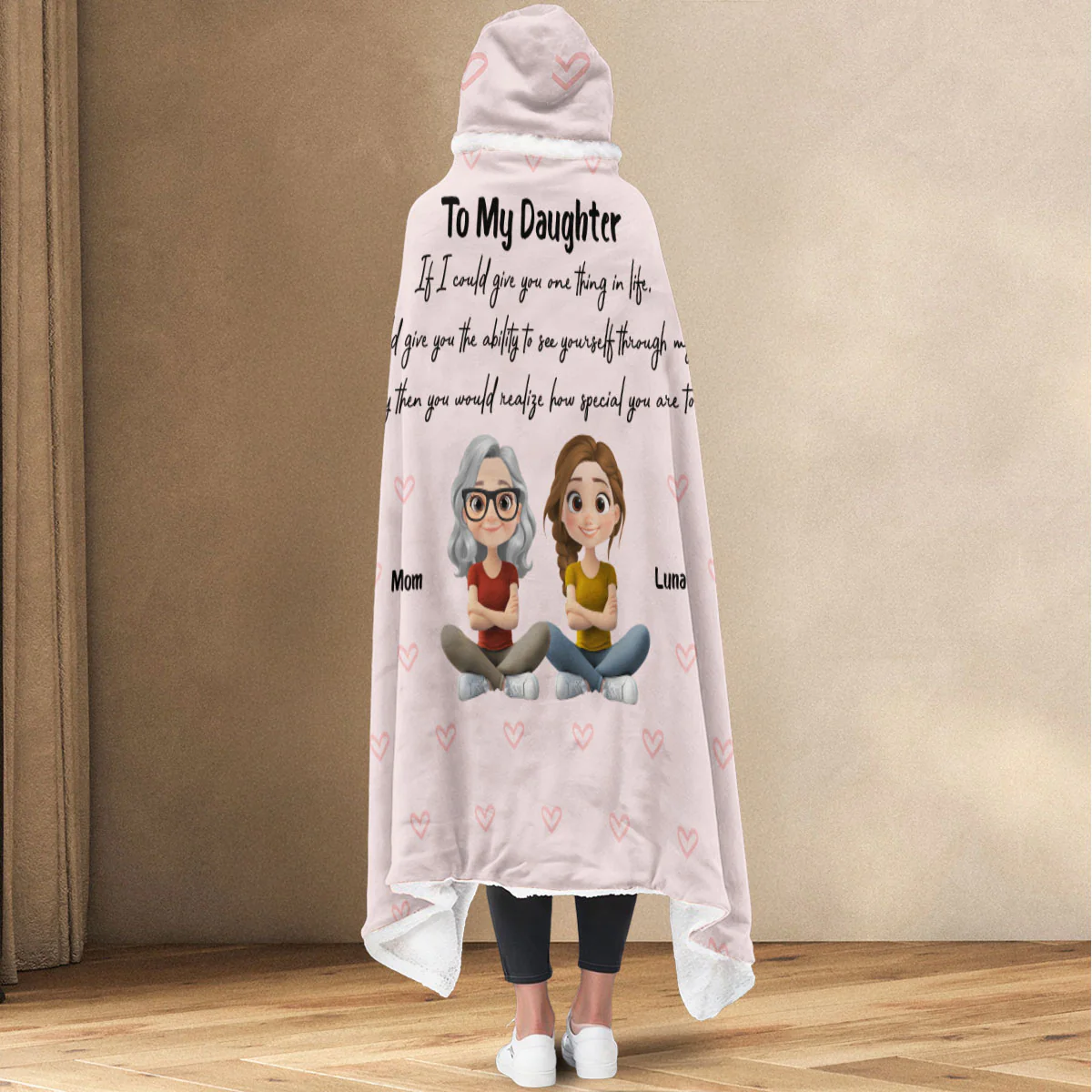 How Special You Are - Personalized Custom Hooded Blanket - Image 2