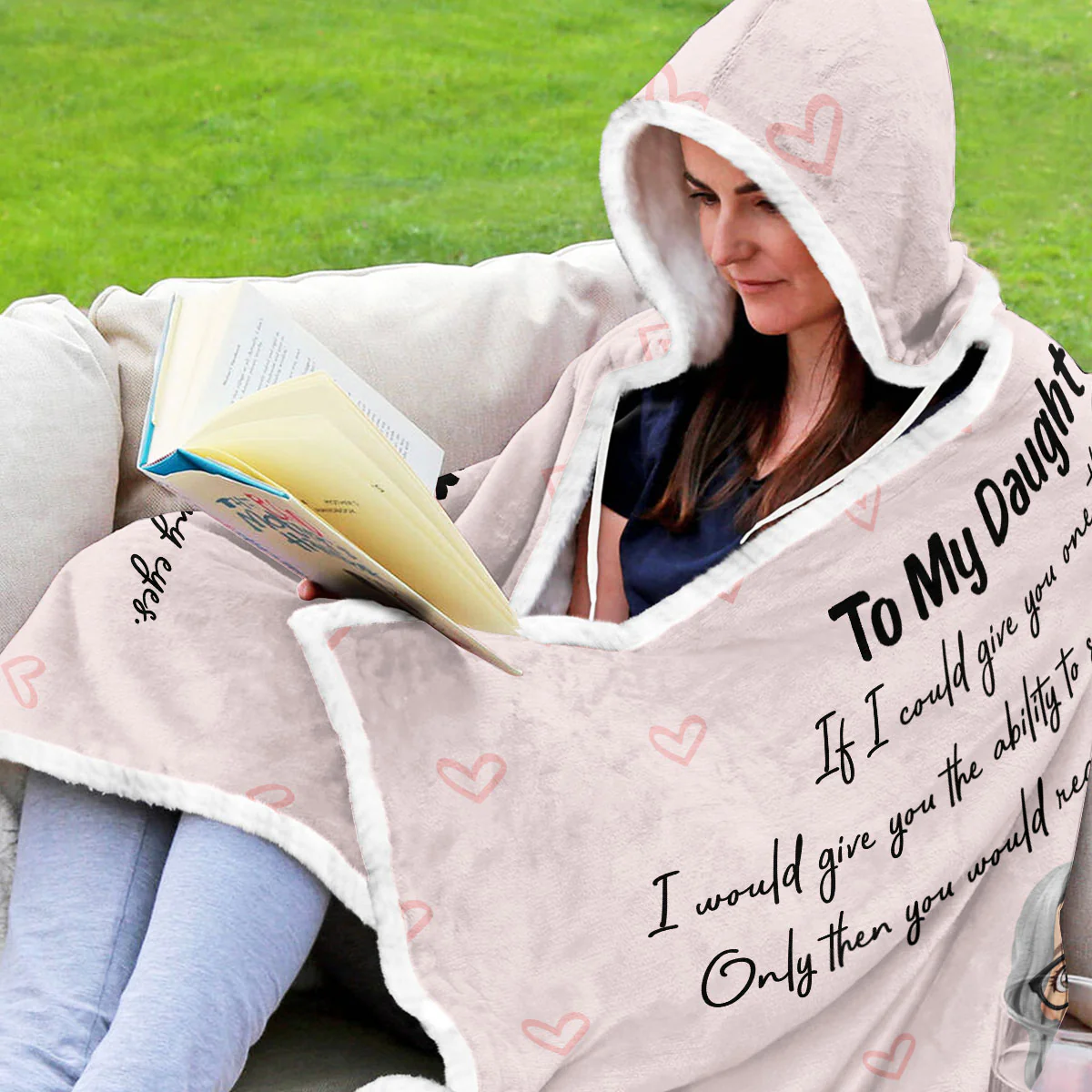 How Special You Are - Personalized Custom Hooded Blanket - Image 3