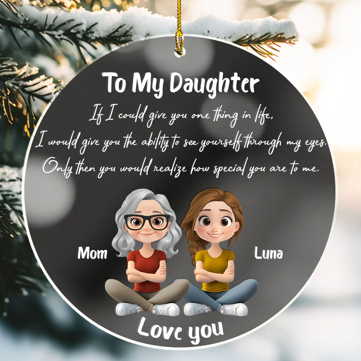 How Special You Are - Personalized Custom Mirrored Acrylic Ornament