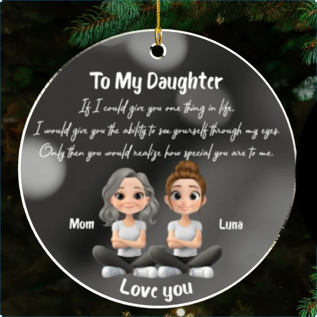 How Special You Are - Personalized Custom Mirrored Acrylic Ornament - Image 6