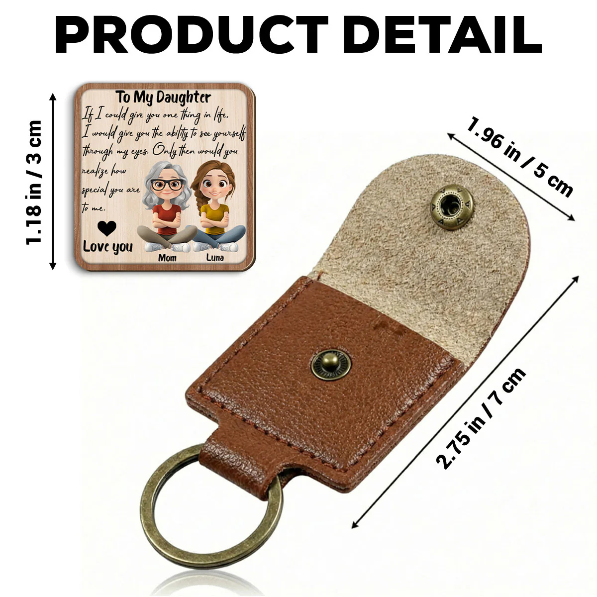 How Special You Are - Personalized Custom Wooden Pocket Hug - Image 5