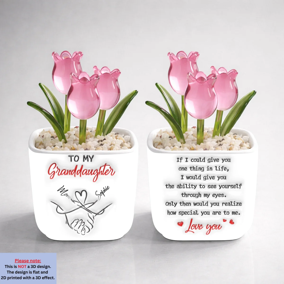 How Special You Are To Me - Personalized Custom 3D Inflated Effect Glass Everlasting Tulips - Image 10