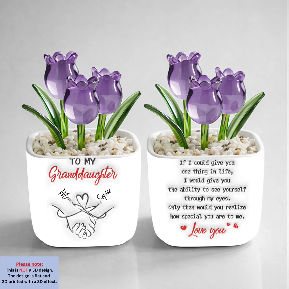 How Special You Are To Me - Personalized Custom 3D Inflated Effect Glass Everlasting Tulips - Image 11