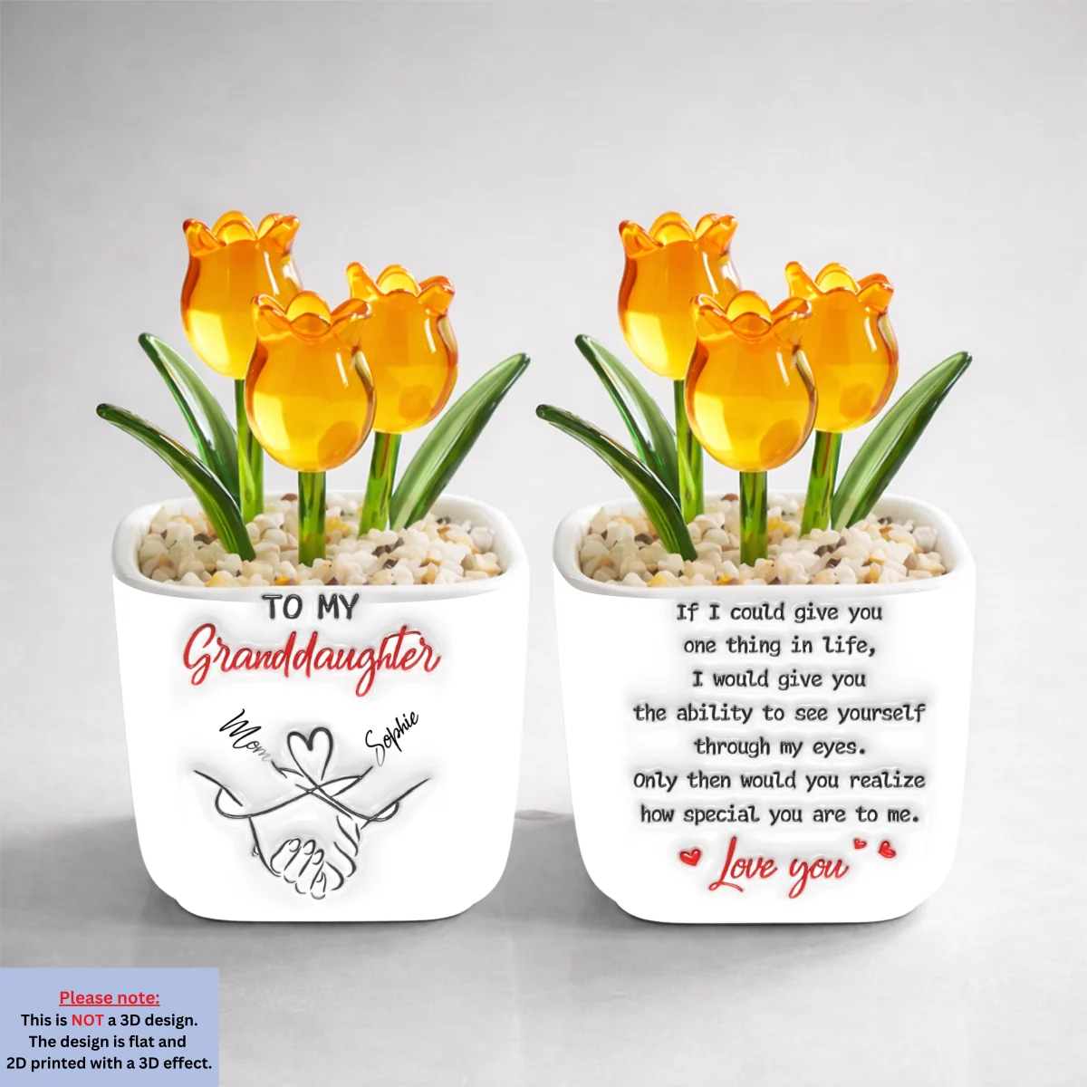 How Special You Are To Me - Personalized Custom 3D Inflated Effect Glass Everlasting Tulips - Image 12