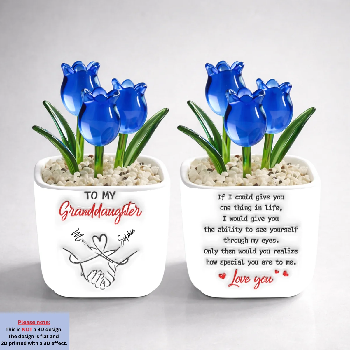 How Special You Are To Me - Personalized Custom 3D Inflated Effect Glass Everlasting Tulips - Image 9