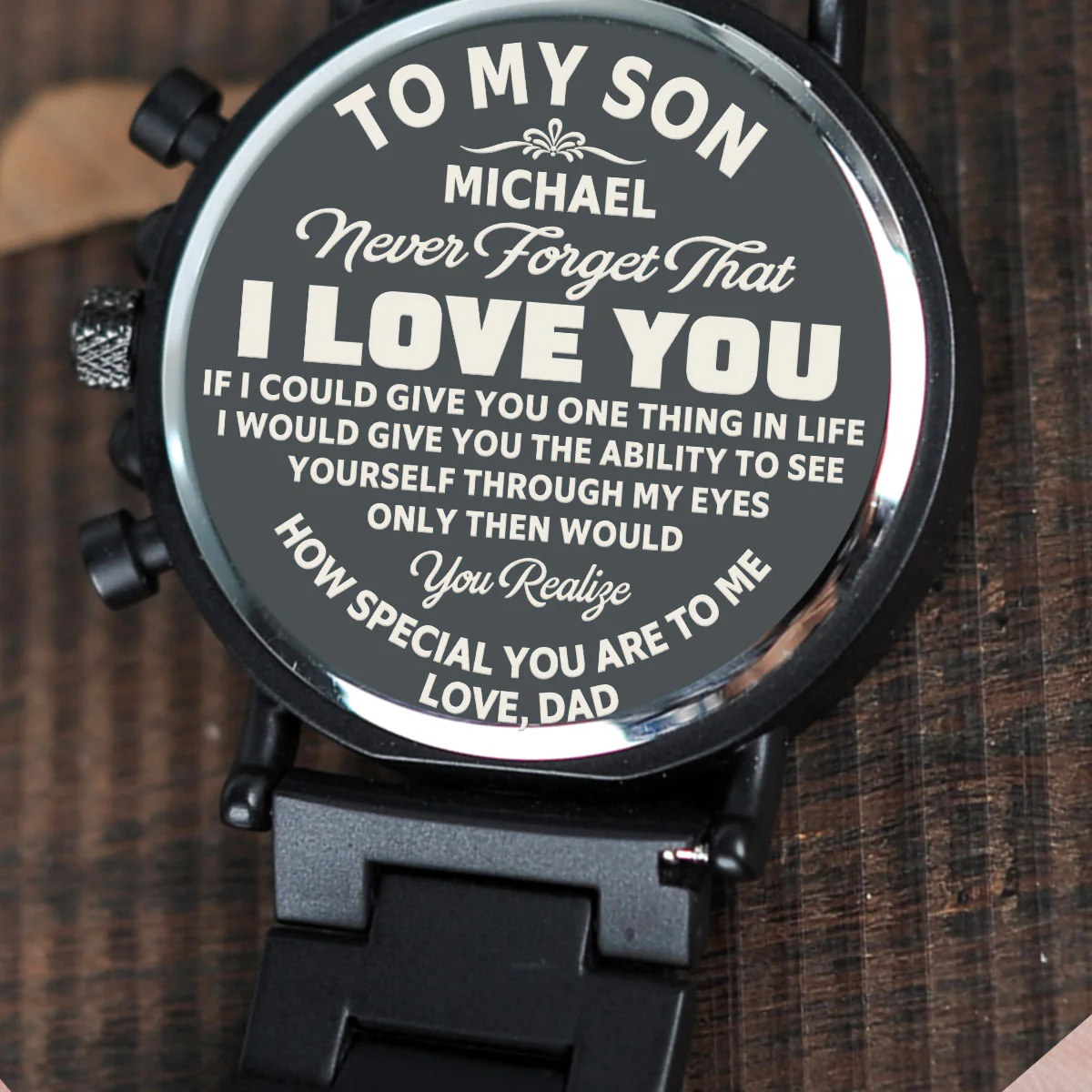 How Special You Are To Me - Personalized Engraved Wooden Watches GQ026 - Image 2