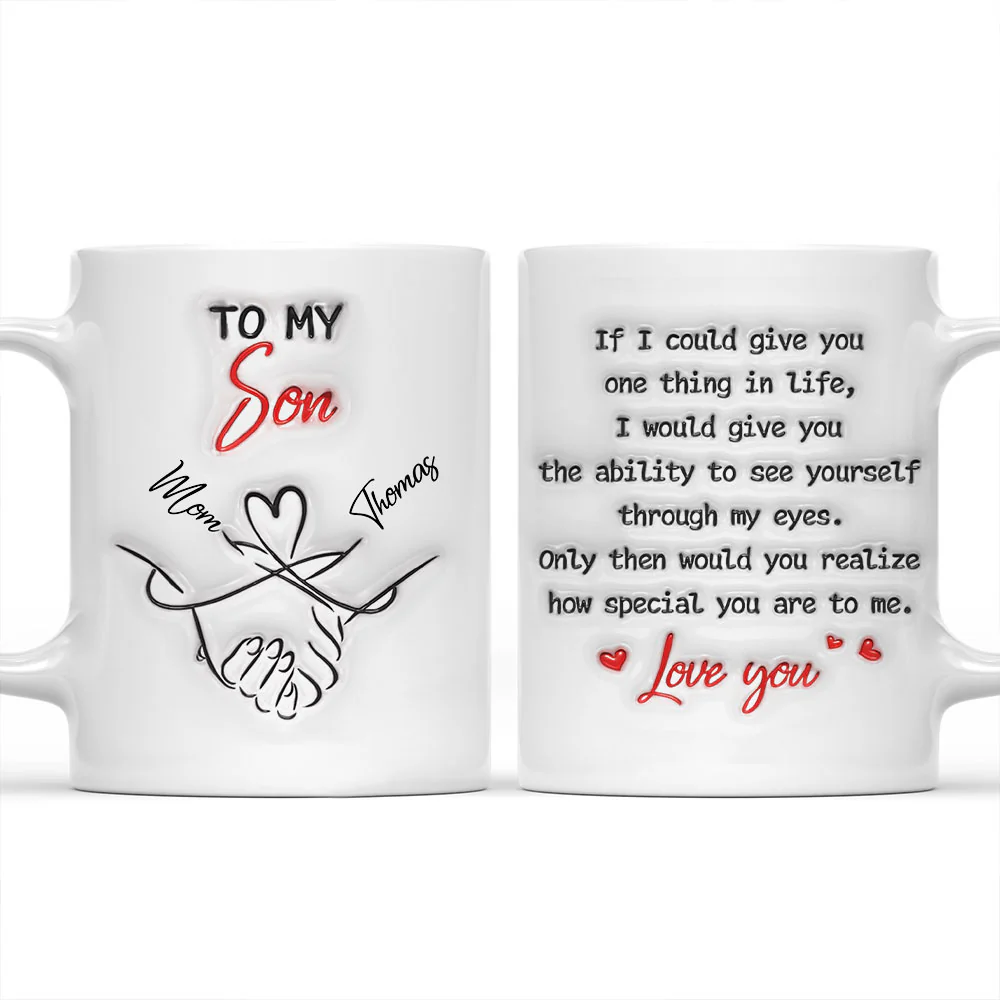 How Special You Are To Me Son - Personalized Custom 3D Inflated Effect Mug
