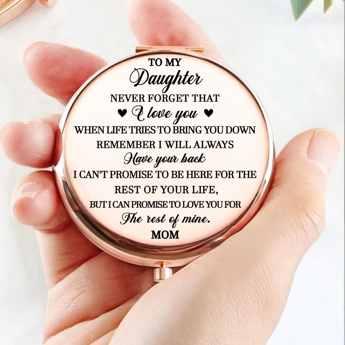 How Strong You Are - Personalized Custom 3D Effect Compact Mirror - Image 3