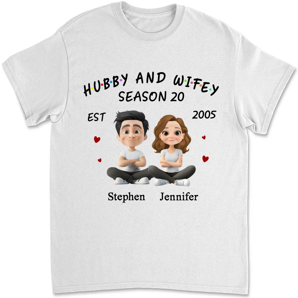 Hubby And Wifey - Personalized Custom Shirt - Image 11