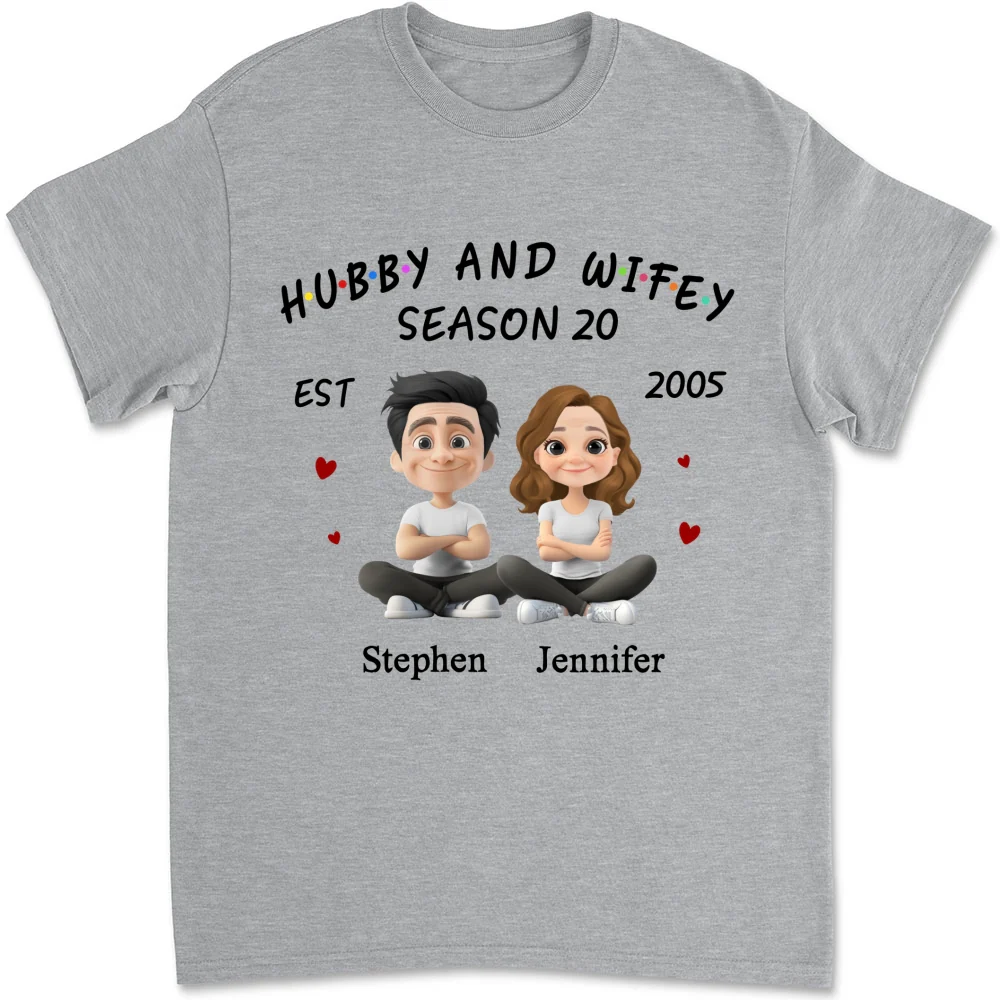 Hubby And Wifey - Personalized Custom Shirt - Image 12