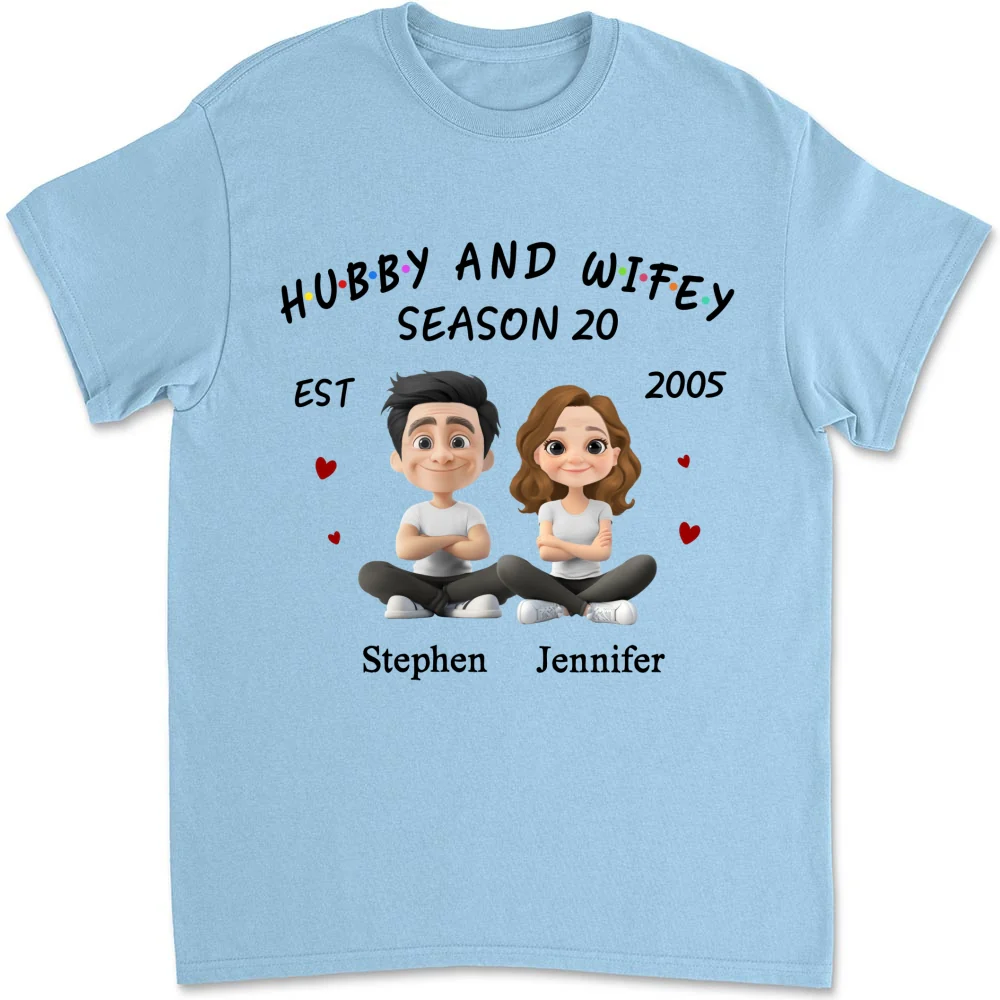 Hubby And Wifey - Personalized Custom Shirt - Image 13