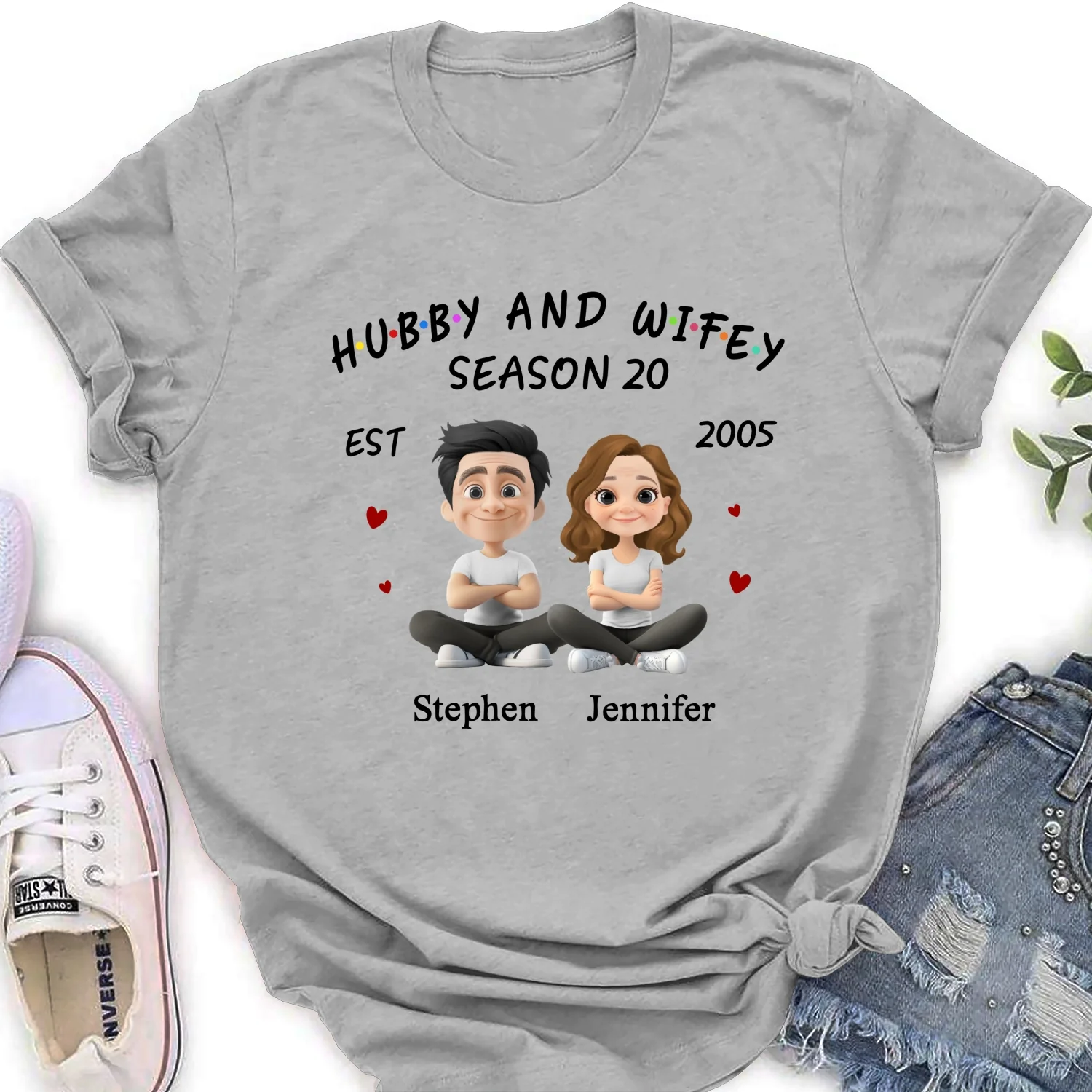 Hubby And Wifey - Personalized Custom Shirt - Image 22