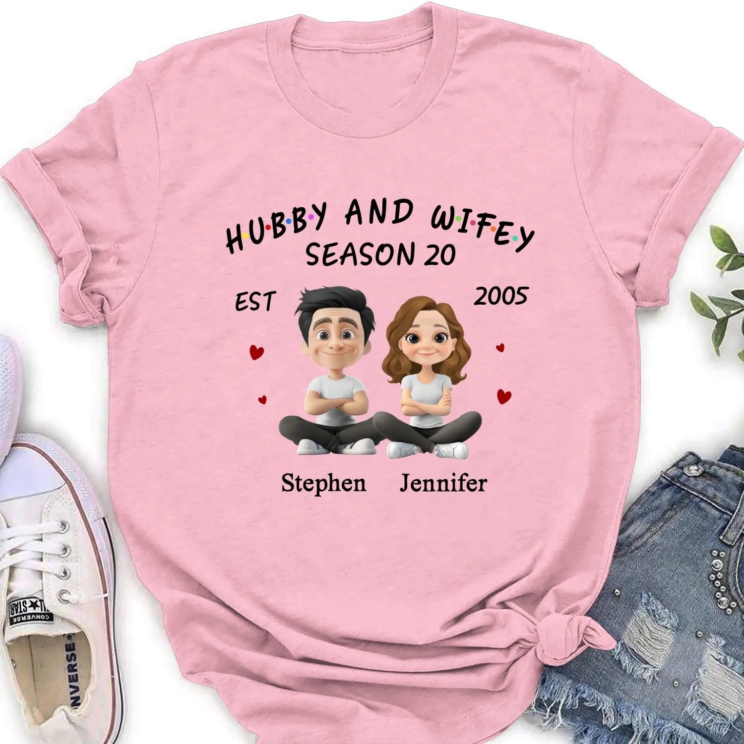 Hubby And Wifey - Personalized Custom Shirt - Image 23