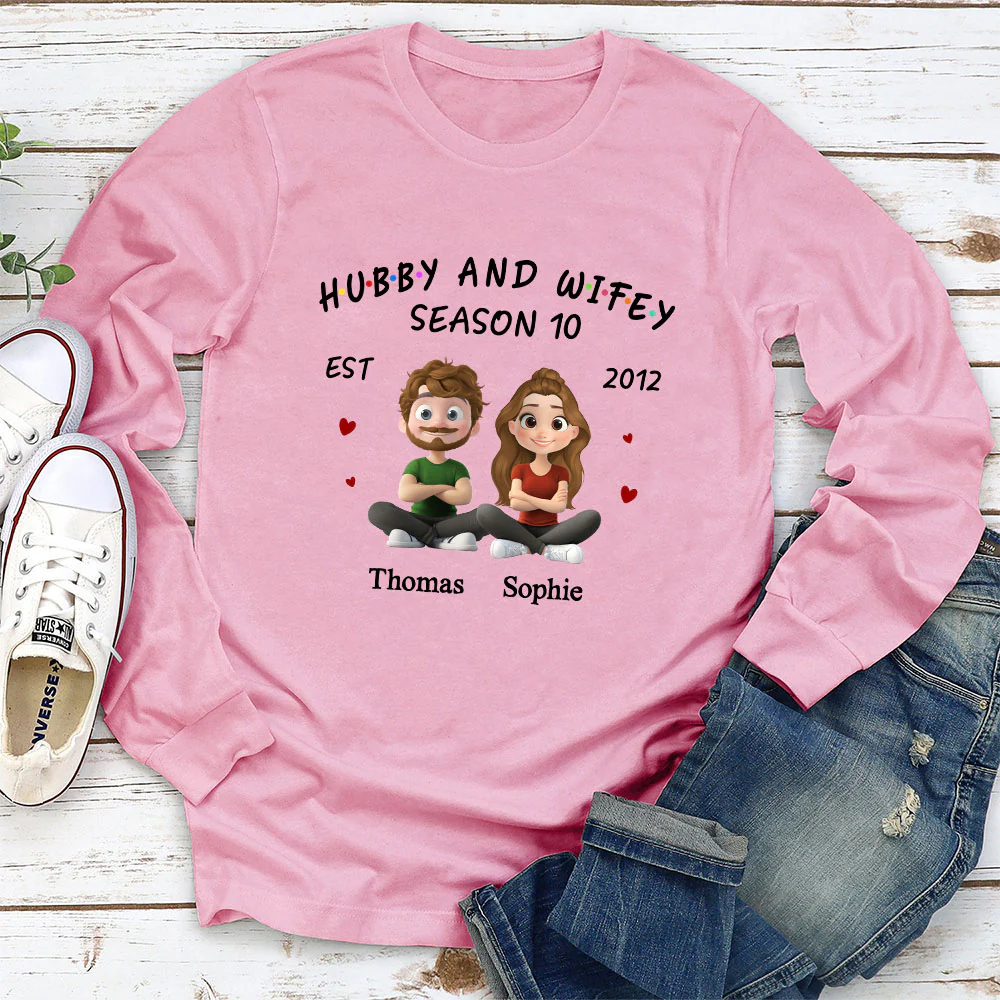 Hubby And Wifey - Personalized Custom Shirt - Image 3